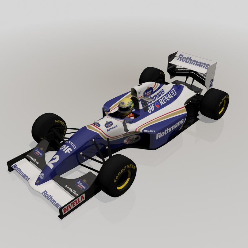 3ds max ayrton senna race car